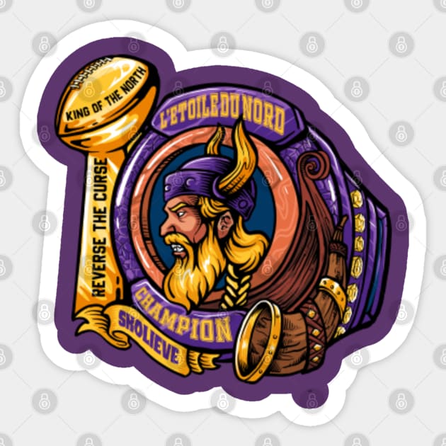 Champion king of sweatshirts sticker hotsell